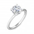 FlyerFit® Platinum Solitaire Engagement Ring