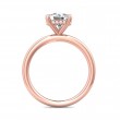 FlyerFit® 14K Pink Gold Solitaire Engagement Ring