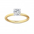 FlyerFit® 14K Yellow and 14K White Gold Solitaire Engagement Ring