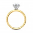 FlyerFit® 14K Yellow and 14K White Gold Solitaire Engagement Ring