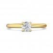 FlyerFit® 14K Yellow Gold Solitaire Engagement Ring
