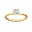 FlyerFit® 14K Yellow Gold Solitaire Engagement Ring