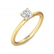 FlyerFit® 14K Yellow Gold Solitaire Engagement Ring
