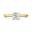 FlyerFit® 14K Yellow Gold Solitaire Engagement Ring