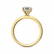 FlyerFit® 18K Yellow Gold Solitaire Engagement Ring