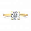 FlyerFit® 14K Yellow Gold Solitaire Engagement Ring