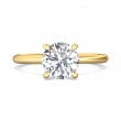 FlyerFit® 14K Yellow Gold Solitaire Engagement Ring