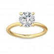 FlyerFit® 14K Yellow Gold Solitaire Engagement Ring