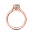FlyerFit® 18K Pink Gold Solitaire Engagement Ring