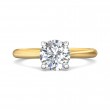 FlyerFit® 14K Yellow and 14K White Gold Solitaire Engagement Ring