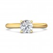 FlyerFit® 14K Yellow Gold Solitaire Engagement Ring