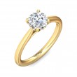 FlyerFit® 14K Yellow Gold Solitaire Engagement Ring