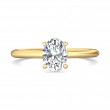 FlyerFit® 14K Yellow Gold Solitaire Engagement Ring