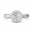 FlyerFit® 14K White Gold Solitaire Engagement Ring