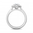 FlyerFit® 14K White Gold Solitaire Engagement Ring