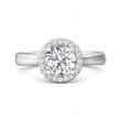 FlyerFit® 14K White Gold Solitaire Engagement Ring