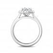 FlyerFit® 14K White Gold Solitaire Engagement Ring