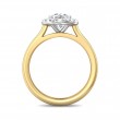 FlyerFit® 14K Yellow and 14K White Gold Solitaire Engagement Ring