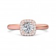 FlyerFit® 14K Pink Gold Solitaire Engagement Ring