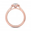 FlyerFit® 14K Pink Gold Solitaire Engagement Ring