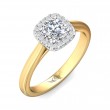 FlyerFit® 14K Yellow and 14K White Gold Solitaire Engagement Ring