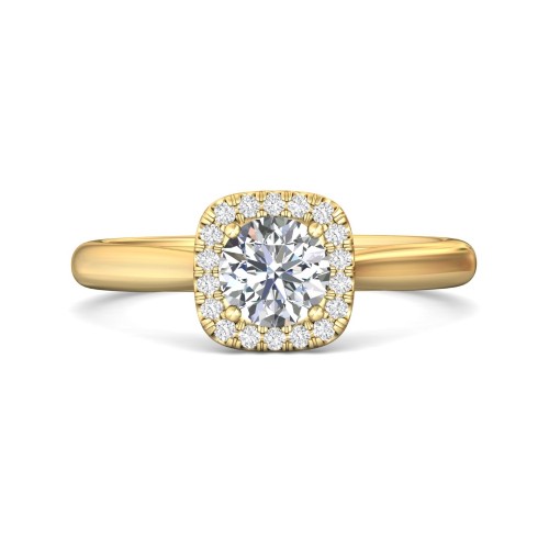 FlyerFit&reg; 14K Yellow Gold Solitaire Engagement Ring