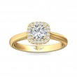 FlyerFit® 14K Yellow Gold Solitaire Engagement Ring