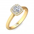 FlyerFit® 14K Yellow Gold Solitaire Engagement Ring