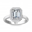 FlyerFit® Platinum Solitaire Engagement Ring