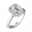 FlyerFit® Platinum Solitaire Engagement Ring