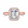 FlyerFit® 18K Pink Gold Solitaire Engagement Ring