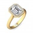 FlyerFit® 14K Yellow Gold Solitaire Engagement Ring