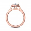 FlyerFit® 14K Pink Gold Solitaire Engagement Ring