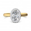 FlyerFit® 14K Yellow and 14K White Gold Solitaire Engagement Ring