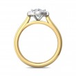 FlyerFit® 14K Yellow and 14K White Gold Solitaire Engagement Ring