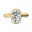 FlyerFit® 18K Yellow Gold Solitaire Engagement Ring