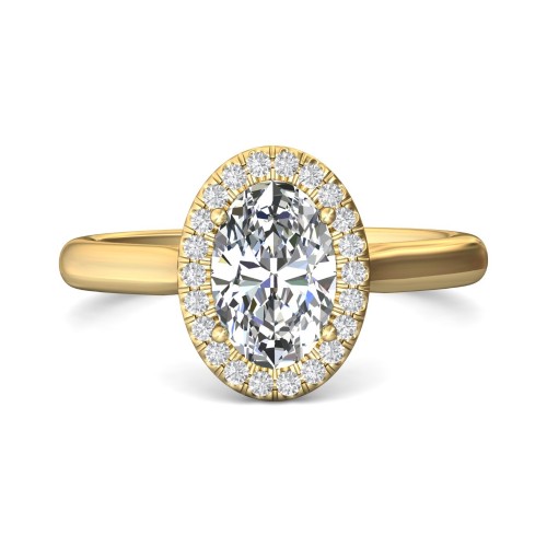 FlyerFit&reg; 14K Yellow Gold Solitaire Engagement Ring