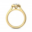 FlyerFit® 18K Yellow Gold Solitaire Engagement Ring