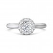 FlyerFit® Platinum Solitaire Engagement Ring