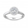 FlyerFit® Platinum Solitaire Engagement Ring