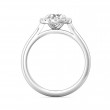 FlyerFit® 14K White Gold Solitaire Engagement Ring