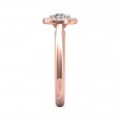 FlyerFit® 14K Pink Gold Solitaire Engagement Ring