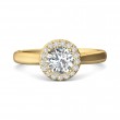 FlyerFit® 14K Yellow Gold Solitaire Engagement Ring