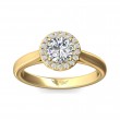 FlyerFit® 14K Yellow Gold Solitaire Engagement Ring