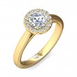 FlyerFit® 14K Yellow Gold Solitaire Engagement Ring