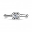 FlyerFit® Platinum Solitaire Engagement Ring