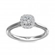 FlyerFit® Platinum Solitaire Engagement Ring