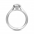 FlyerFit® Platinum Solitaire Engagement Ring