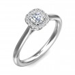 FlyerFit® Platinum Solitaire Engagement Ring