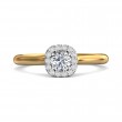 FlyerFit® 14K Yellow and 14K White Gold Solitaire Engagement Ring